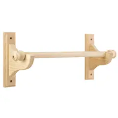 Construmart - Set de ménsulas y terminales abiertas 1" natural