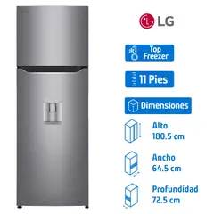 Lg - Refrigerador 11 pies3 Top Freezer Gris GT35WP