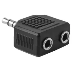 Steren - Adaptador 2 jacks de 3.5 pulgadas