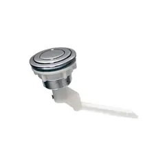 Fluidmaster - Botón Sencillo Cromado para descarga de 38 o 48 mm