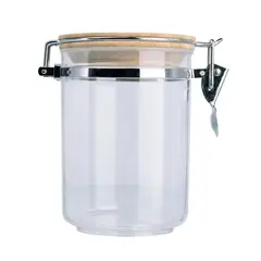 Metaltex - Contenedor con tapa de bambú 700 ml