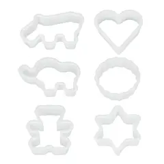 Metaltex - Set de 6 figuras de plástico para galleta