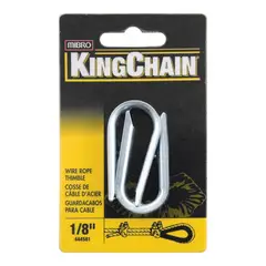 Kingchain - Guardacabos p/cable de acero 1/8" x 2 pc