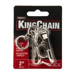 Kingchain - Mosquetón c/destorcedor zinc 2"x 2
