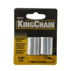 Kingchain - Mangas p/cable de acero 1/4" x 2