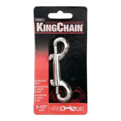Kingchain - Mosquetón de perno doble 3 1/2" níquel