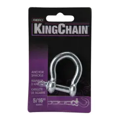 Kingchain - Grillete p/cadena de zinc 5/16" en tarjeta