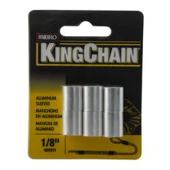 Kingchain - Mangas p/cable de acero 1/8" x 6