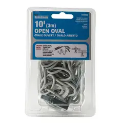 Kingchain - Cadena decorativa óvalo blanca 3.0 mm x 3 m