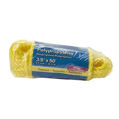 Kingcord - Cuerda de polipropileno 3/8" x 15 m amarilla