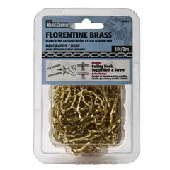 Kingchain - Cadena decorativa latón 3 m