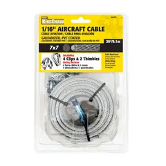 Kingchain - Cadena acero forrado plástico 1/16" x 3/32'' x 9 m