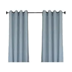 Deco Cortina - Cortina semi-opaca gris 140x220 cm