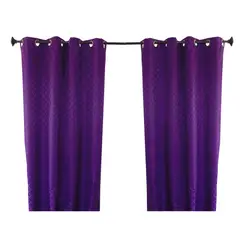 Deco Cortina - Cortina Black Out rombos morado 135x220 cm