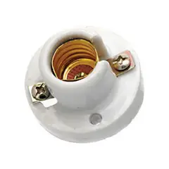 Argos - Socket de cerámica tipo E14 Blanco