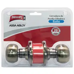 Philips - Cerradura Pomo para Baño Latón Antiguo