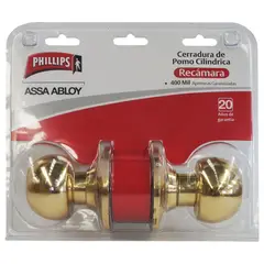 Philips - Cerradura Pomo para Baño Latón Brillante