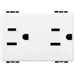 Bticino - Toma corriente doble c/protección infantil 127 V