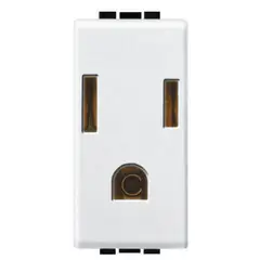 Bticino - Toma Corriente Polarizado Aterrizado conProtección Infantil 127V-277V