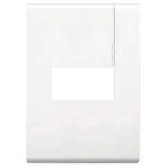 Bticino - Placa con chasís de resina 1 módulo blanco
