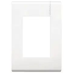 Bticino - Placa con chasís de resina 1 módulo blanco