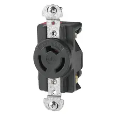 Arrow Hart - Contacto sencillo 1/2 vuelta 125 V negro