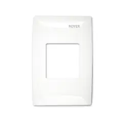 Royer - Placa 2 módulos timbre electrónico blanco