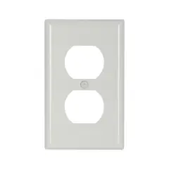 Arrow Hart - Placa contacto dúplex termoplástica nylon blanca