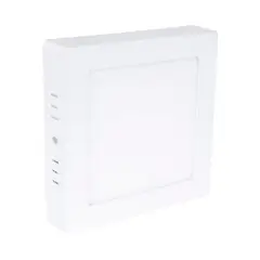 Iusa - Luminario LED Cuadrado para Sobreponer de 12W Luz Fría