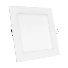 Iusa - Luminario LED Cuadrado Slim Empotrable de 12W Luz Fría