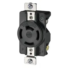 Arrow Hart - Contacto sencillo 1/2 vuelta industrial negro