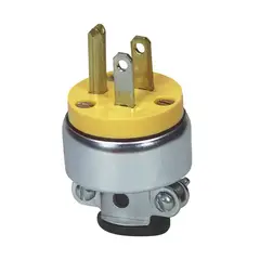 Arrow Hart - Clavija blindada 125V amarillo