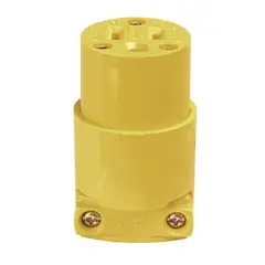 Arrow Hart - Conector de vinilo 125 V amarillo