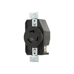 Arrow Hart - Contacto sencillo industrial 125 V negro