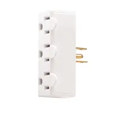 Arrow Hart - Multicontacto 3 salidas 2P 3H 15A 125 V blanco