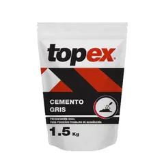 Topex - Cemento para reparaciones 1.5 kg gris