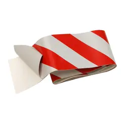 Hyko - Cinta de Seguridad Autoadherible Rojo y Plata