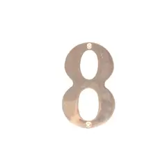 Hyko - Numero de Laton Pulido 5" Prestige # 8