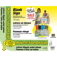 Hyko - Letrero en Blanco con Estacas 36 x 46 cm