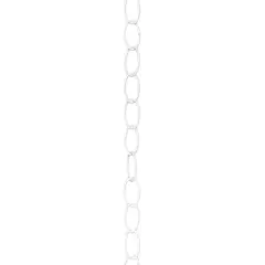 Kingchain - Cadena Decorativa - Ovalo Blanca - 3.0 mm x 1 ml