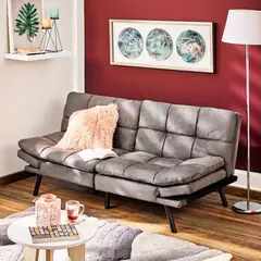 Just Home Collection - Futón Moscú Tela Gris