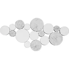 Just Home Collection - Espejo Decorativo Multiforma Massa de 59 x 120 cm Plata