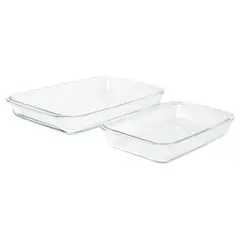 Casa Bonita - Set 2 refractarios rectangular/rectangular