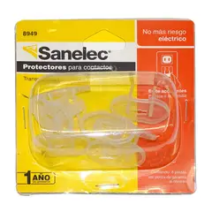 Sanelec - Protectores para contacto 8 pz transparente