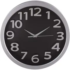 Just Home Collection - Reloj de Pared Tausen Negro 33 cm