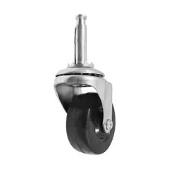 Fixser - Rodaja plana de hule de 2" con espiga de madera y socket