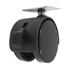 Fixser - Rodaja "Twin" de Nylon 40 mm con Placa y Freno