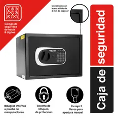 Santul - Caja de Seguridad 14" Electrónica 8200 Negro