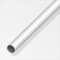 Alfer - Tubo Redondo 10 mm Aluminio Anodizado Plata 2.5 m