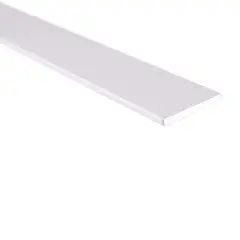 undefined - Barra Plana 20 mm Aluminio Anodizado Plata 1 m